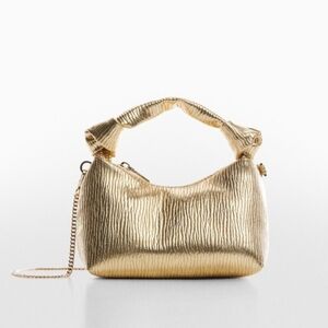 New Mango Elegant Gold Women's Bag